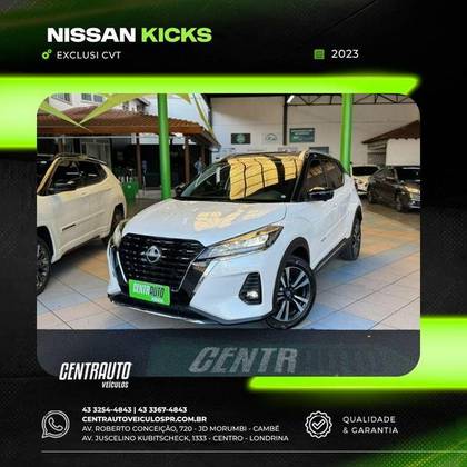 NISSAN KICKS 1.6 16V FLEXSTART EXCLUSIVE XTRONIC NISSAN KICKS 1.6 16V FLEXSTART EXCLUSIVE XTRONIC